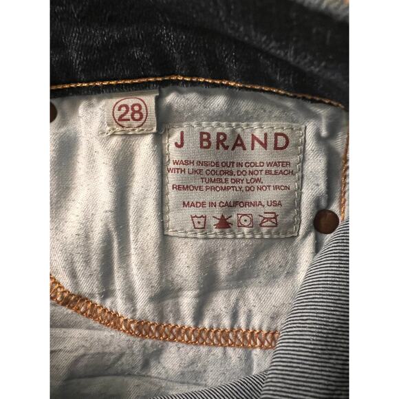 J Brand Bell Bottom Low Rise Retro Flare Long Inseam 28 Jeans Boho chic 70's Y2K - Picture 6 of 8